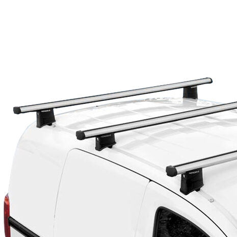 Dachtr&auml;ger Nordrive Opel Combo (keine hintere Dachluke) 4/2012 bis 8/2018 Set von 3 Aluminium