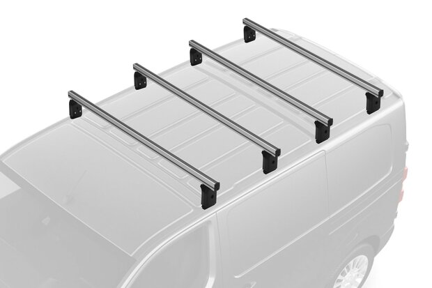 Dachtr&auml;ger Fiat Scudo II L1 2007 - 2016 4er-Set aluminium aluminium