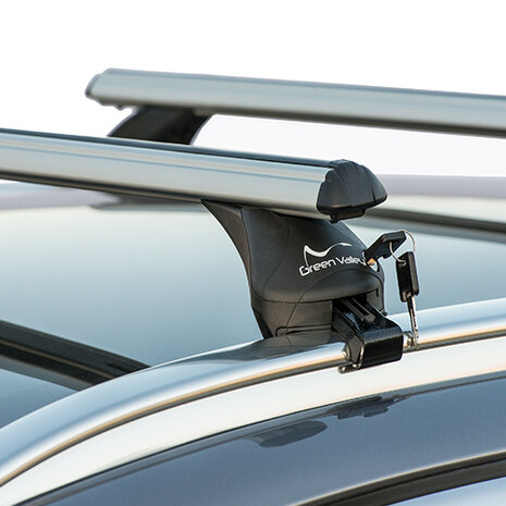 Dachbox ArtPlast 400 liter anthrazit/carbon + dachtr&auml;ger Ford Fiesta VII Active ab 2018 f&uuml;r Geschlossene aufliegende Dachreling