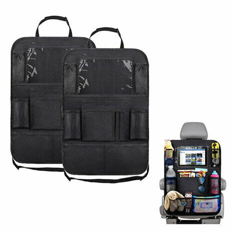Autositz-Organizer mit integriertem Tablet-Halter &ndash; Set von 2