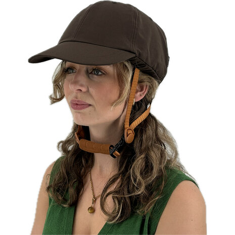 Vizorz SwitchCap Fahrradhelme - Brown base cap