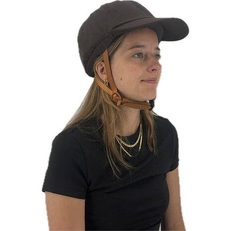 Vizorz SwitchCap Fahrradhelme - Brown base cap