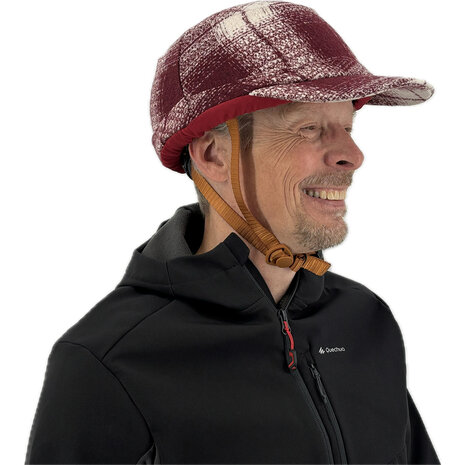 Vizorz SwitchCap Fahrradhelme - Woolly cherry cap