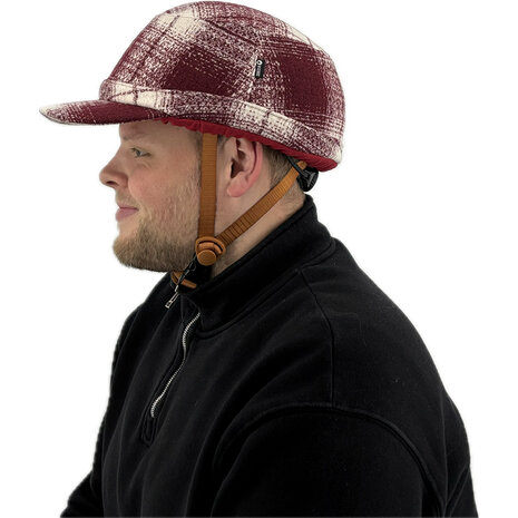 Vizorz SwitchCap Fahrradhelme - Woolly cherry cap