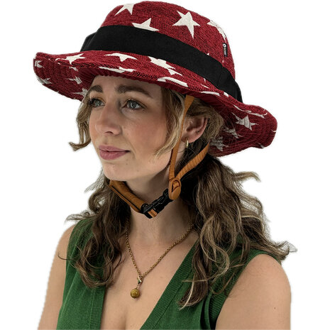 Vizorz SwitchCap Fahrradhelme - Red stars classic