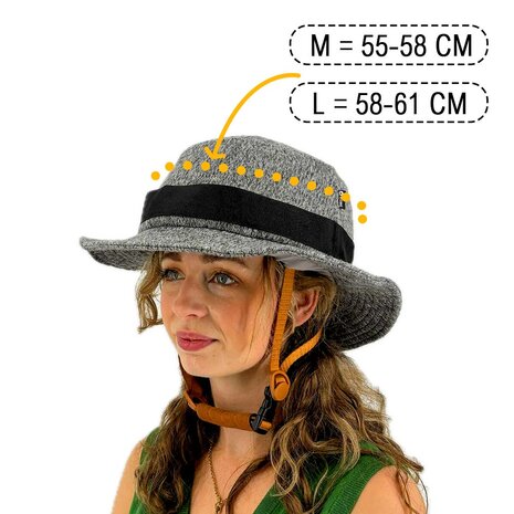 Vizorz SwitchCap Fahrradhelme - Grey woolly stylish