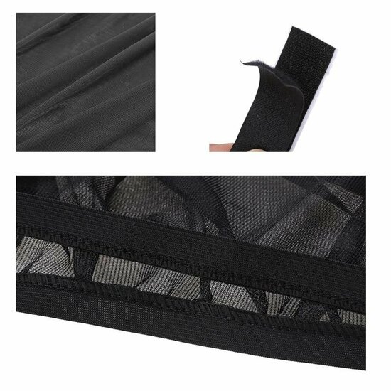 Auto-Sonnenschutz -  Markisen f&uuml;r die Heckt&uuml;ren passen 100% undurchsichtig