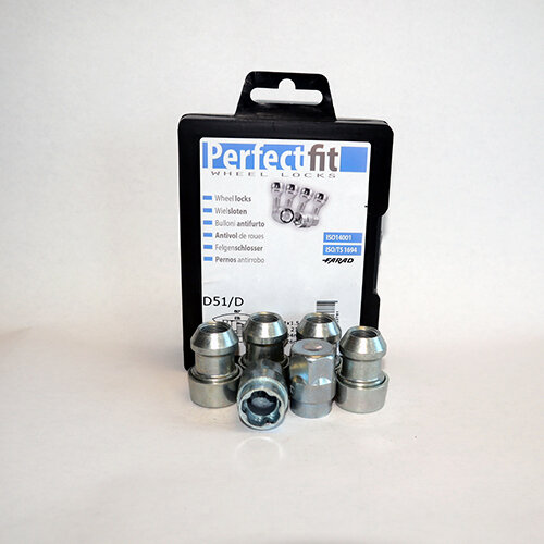 Radschloss/Felgensicherung speziell f&uuml;r Land Rover Freelander ab 2007-09/2010 Komplette-Set