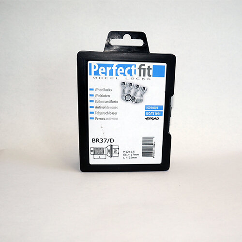 Radschloss/Felgensicherung speziell f&uuml;r Renault Twingo ab 2007-12/2013 Komplette-Set