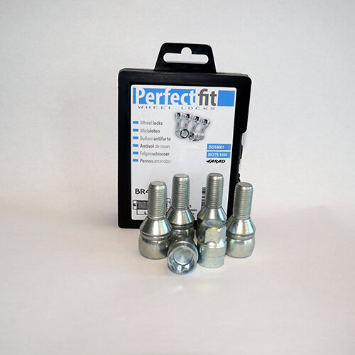 Radschloss/Felgensicherung speziell f&uuml;r Renault Clio RS (3&ordf;2005) ab 2006 Komplette-Set