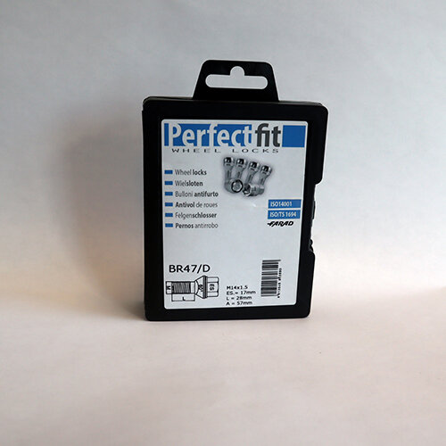 Radschloss/Felgensicherung speziell f&uuml;r Renault Clio RS (3&ordf;2005) ab 2006 Komplette-Set