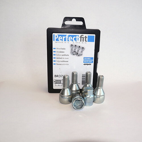 Radschloss/Felgensicherung speziell f&uuml;r Renault Fluence ab 06/2009 Komplette-Set