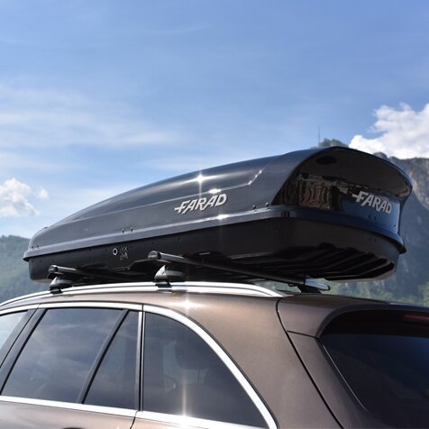 Farad Dachbox Koral N19 400 Liter - Hochglanz Schwarz
