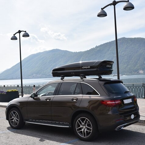 Farad Dachbox Koral N19 400 Liter - Hochglanz Schwarz