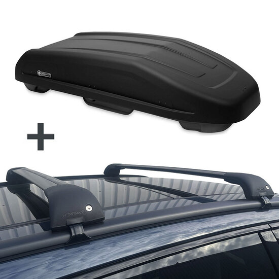 Modula Dachbox Evo 550 Liter + Nordrive Dachtr&auml;ger Suzuki S-Cross ab 2021