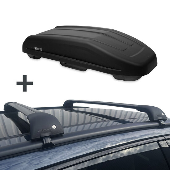 Modula Dachbox Evo 470 Liter + Nordrive Dachtr&auml;ger Suzuki S-Cross 2013 - 2021