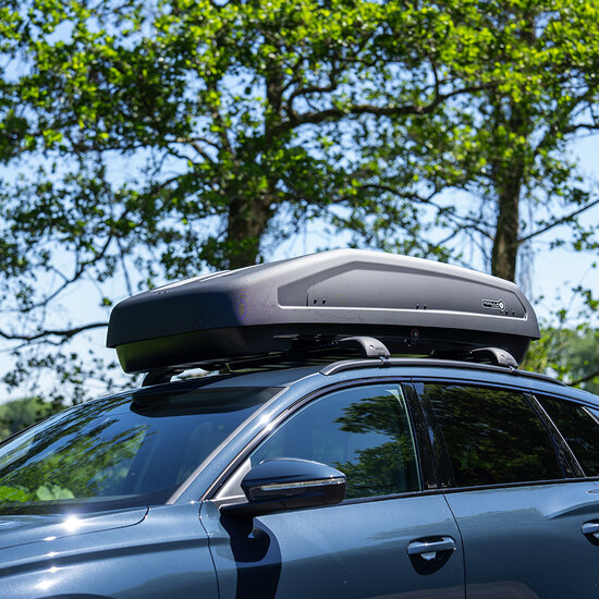 Modula Dachbox Evo 470 Liter + Nordrive Dachtr&auml;ger Ford Focus 5-t&uuml;rig Flie&szlig;heck ab 2018