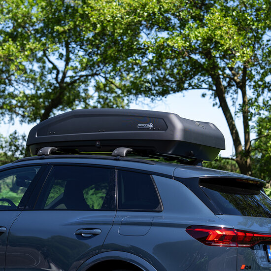 Modula Dachbox Evo 470 Liter + Nordrive Dachtr&auml;ger Volkswagen T-Cross ab 2023