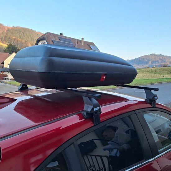 ArtPlast Dachbox 320 liter + PerfectFit Dachtr&auml;ger Kia Stinger 4-t&uuml;rig Limousine ab 2018