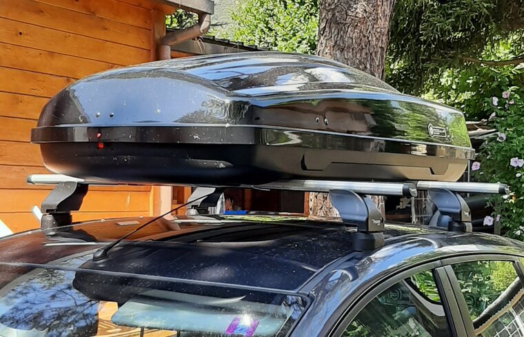 Modula Dachbox Ciao 430 Liter - Hochglanz schwarz