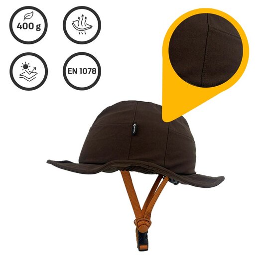 Vizorz SwitchCap Fahrradhelme - Brown sunny classic