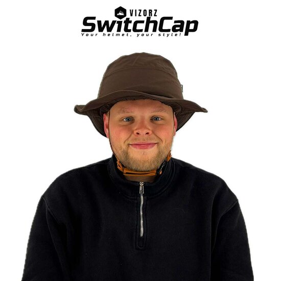 Vizorz SwitchCap Fahrradhelme - Brown sunny classic
