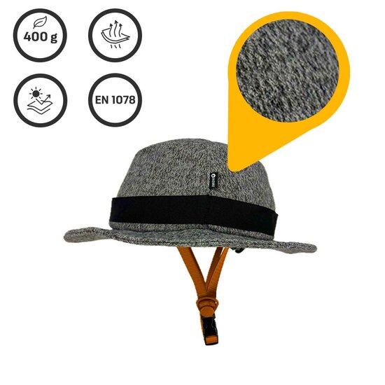 Vizorz SwitchCap Fahrradhelme - Grey woolly stylish