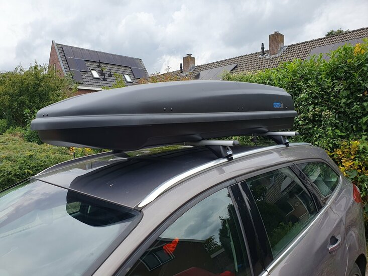 PerfectFit Dachbox 500 Liter + PerfectFit Dachtr&auml;ger Opel Vectra 2003 - 2008