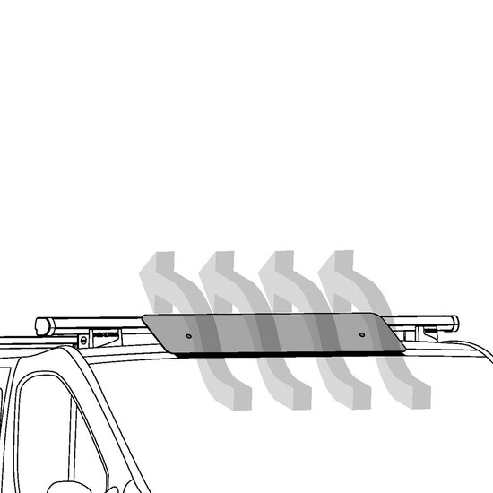 Nordrive Spoiler f&uuml;r Stahlstange &ndash; 110 cm