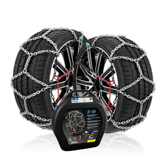 Snowdrive Schneeketten 16mm Nissan Navara 2014 - 2021 f&uuml;r Ihre Reifengr&ouml;&szlig;e 255/60R18