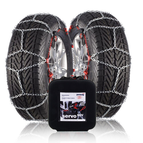 Pewag Servo SUV Schneeketten 13mm Nissan Navara 2014 - 2021 f&uuml;r Ihre Reifengr&ouml;&szlig;e 205/80R16