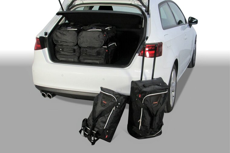 Carbags Reisetaschenset Audi A3 (8V) 2012-2020 3-T&uuml;rer Schr&auml;gheck