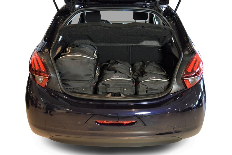 Carbags Reisetaschenset Peugeot 208 I 2012-2019 5-T&uuml;rer Schr&auml;gheck