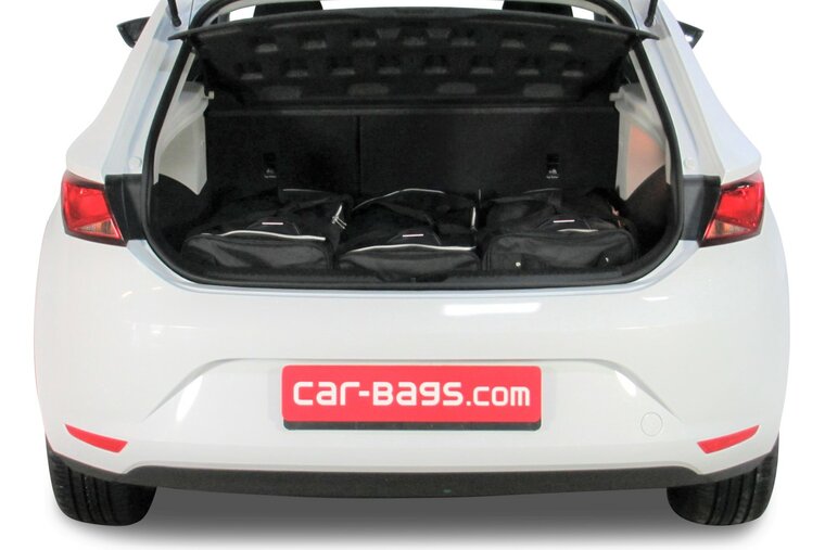 Carbags Reisetaschenset Seat Leon (5F) 2012-2020 3 &amp; 5-T&uuml;rer Schr&auml;gheck