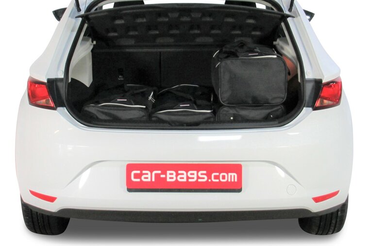 Carbags Reisetaschenset Seat Leon (5F) 2012-2020 3 &amp; 5-T&uuml;rer Schr&auml;gheck
