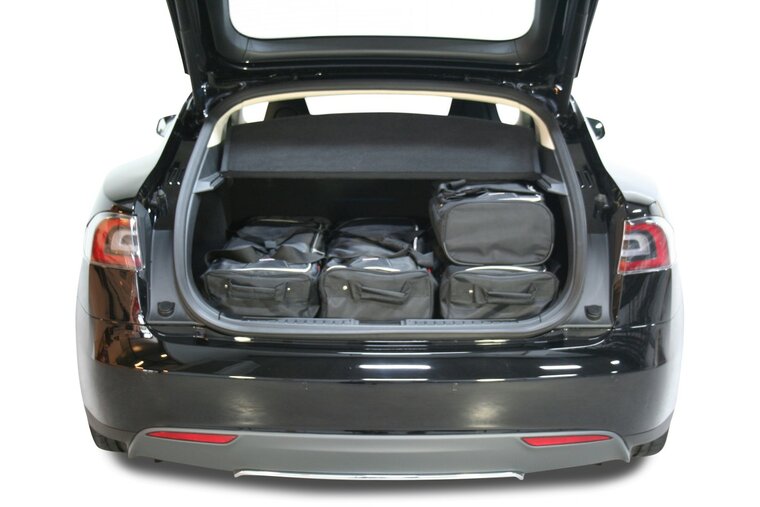 Carbags Reisetaschenset Tesla Model S 2012 bis heute 5-T&uuml;rer Schr&auml;gheck
