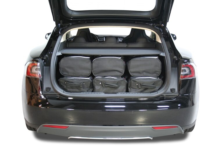 Carbags Reisetaschenset Tesla Model S 2012 bis heute 5-T&uuml;rer Schr&auml;gheck