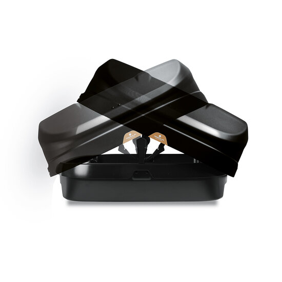 Modula Dachbox Falcon R 470 Liter - Hochglanz schwarz