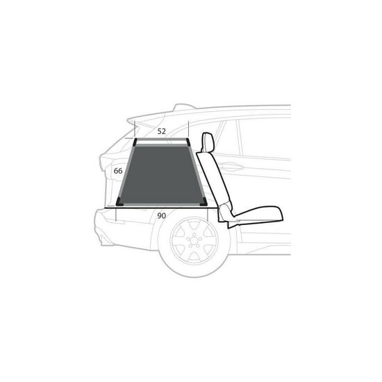 Lampa Auto-Hundebox 55 x 90 x 66H