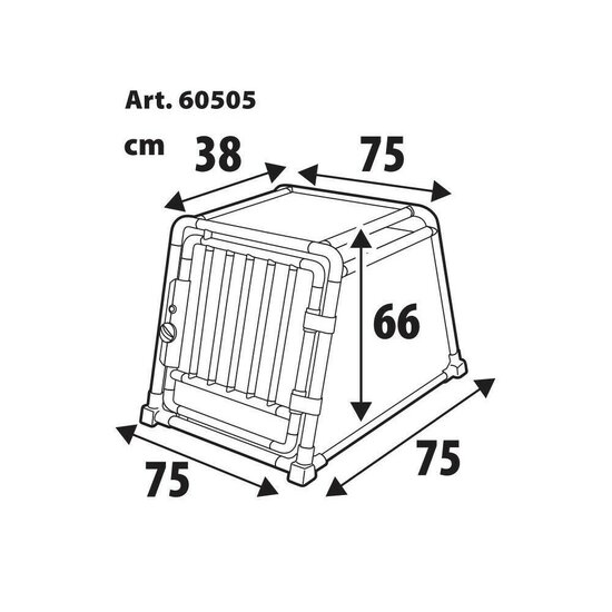 Lampa Auto-Hundebox 75 x 75 x 66H cm