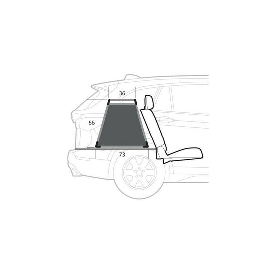 Lampa Auto-Hundebox 83 x 73 x 66H cm