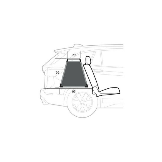 Lampa Auto-Hundebox 80 x 65 x 66H cm