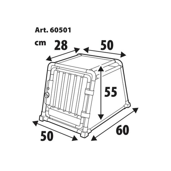 Lampa Auto-Hundebox 50 x 60 x 55H cm