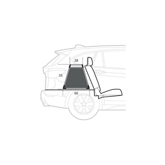 Lampa Auto-Hundebox 50 x 60 x 55H cm
