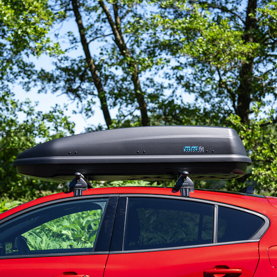 PerfectFit Dachbox 440 Liter + Nordrive Dachtr&auml;ger Renault Espace 08/2020 - 03/2023