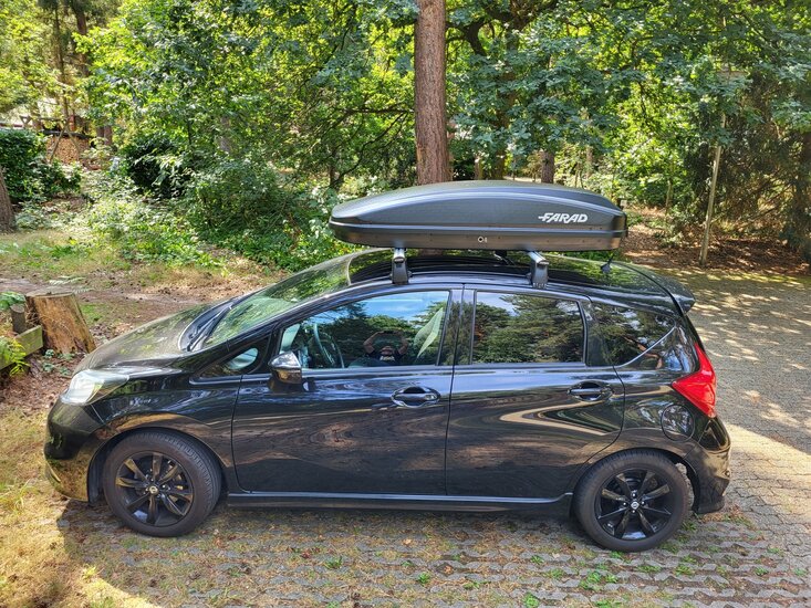 Farad Dachbox N18 430 Liter + PerfectFit Dachtr&auml;ger Porsche Taycan Cross Turismo ab 2020