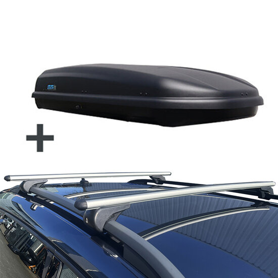 PerfectFit Dachbox 500 liter + Nordrive Dachtr&auml;ger Seat Alhambra 01/1996 - 06/2000