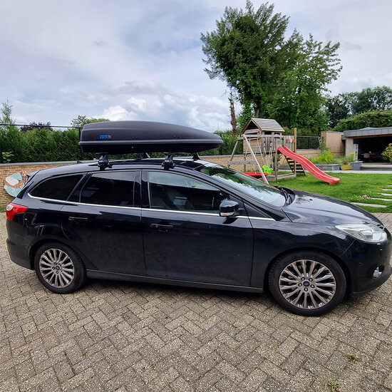 PerfectFit Dachbox 440 Liter + PerfectFit Dachtr&auml;ger Opel Insignia 2008 - 2017