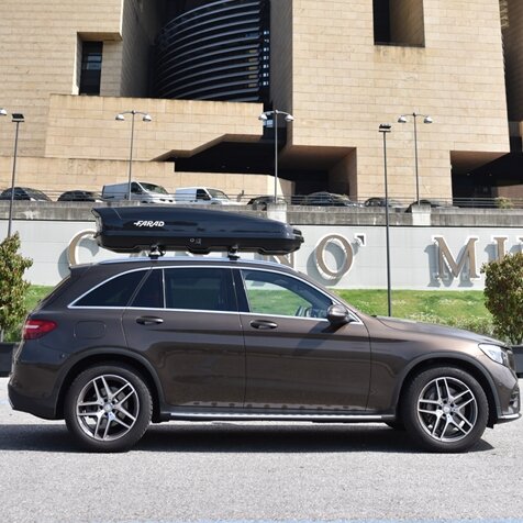 Farad Dachbox N20 480 Liter + PerfectFit Dachtr&auml;ger Opel Grandland X ab 2018