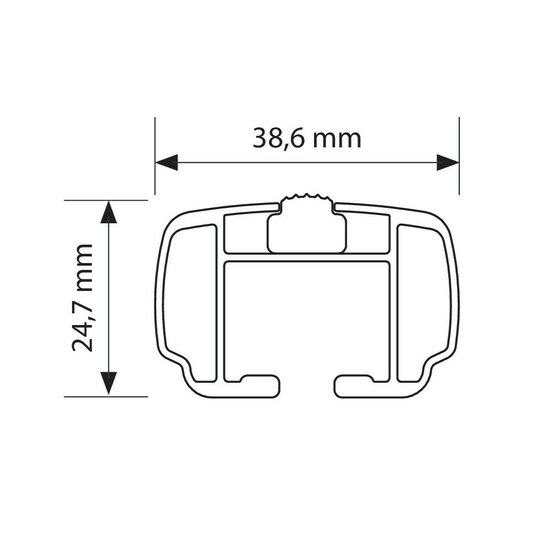 PerfectFit Dachbox 440 Liter + Nordrive Dachtr&auml;ger Opel Antara 11/2006 - 05/2017